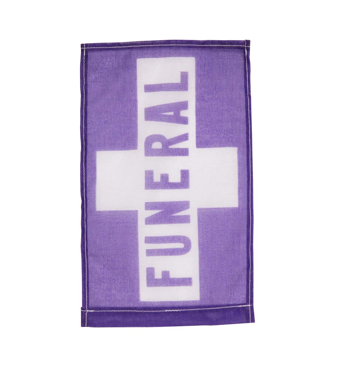 PW0973501 - FLAG BANNER ONLY PURPLE W/ WHT : 